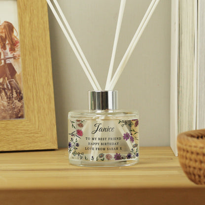 Personalised Wild Flowers Reed Diffuser - image 3