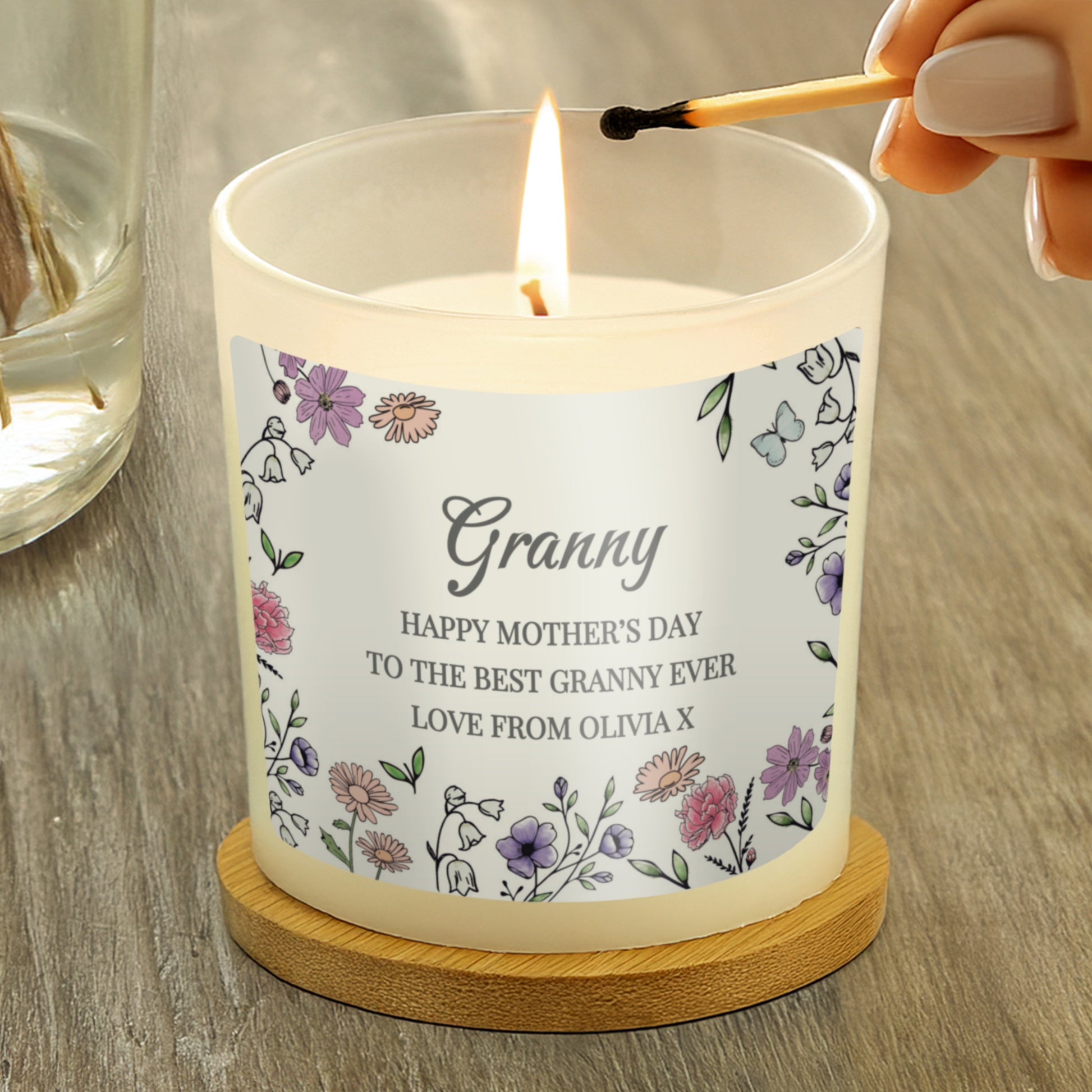 Personalised Wild Flowers Candle Jar - image 2