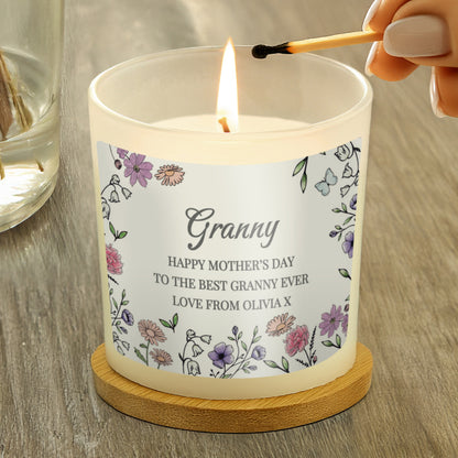 Personalised Wild Flowers Candle Jar - image 2