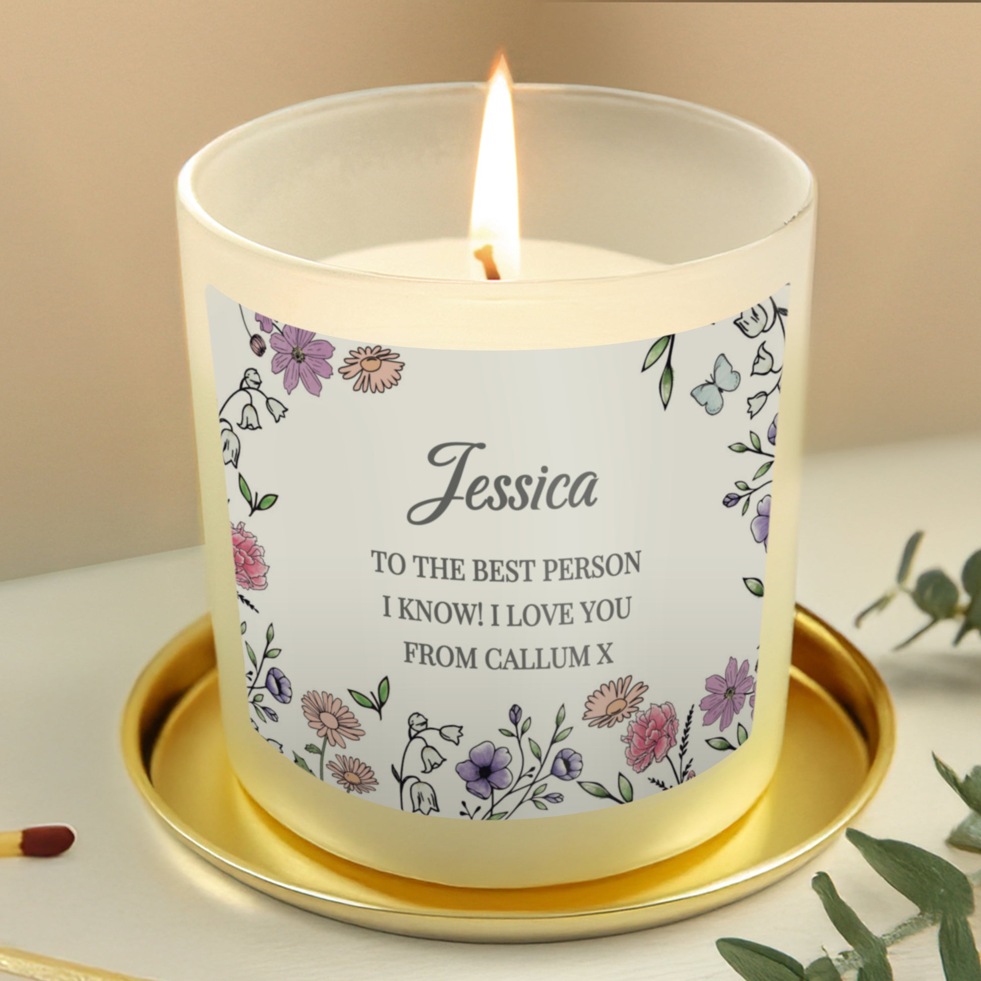 Personalised Wild Flowers Candle Jar - image 3
