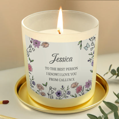 Personalised Wild Flowers Candle Jar - image 3