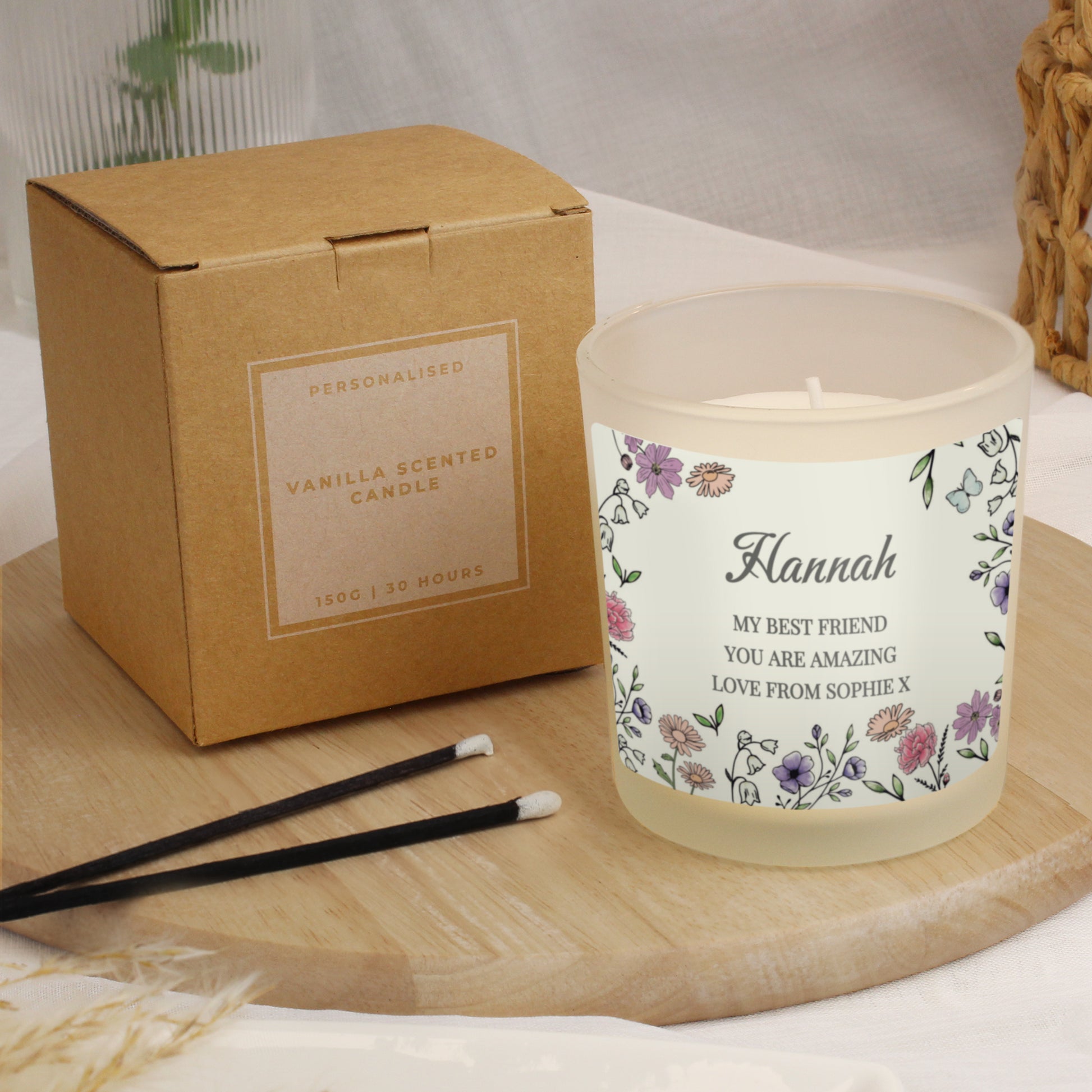 Personalised Wild Flowers Candle Jar - image 4