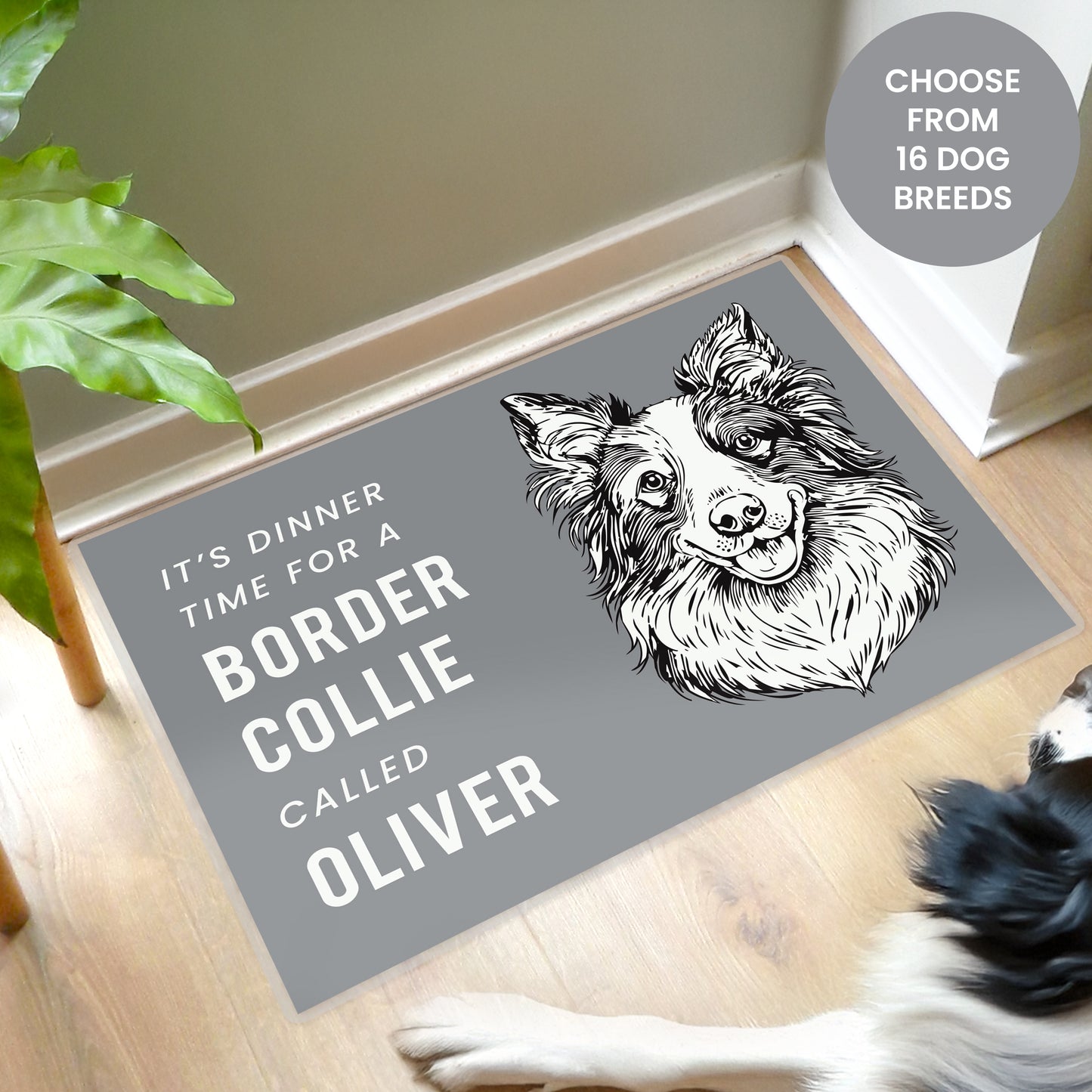 Personalised Dog Breed Food Mat from Heartfelt Gifts
