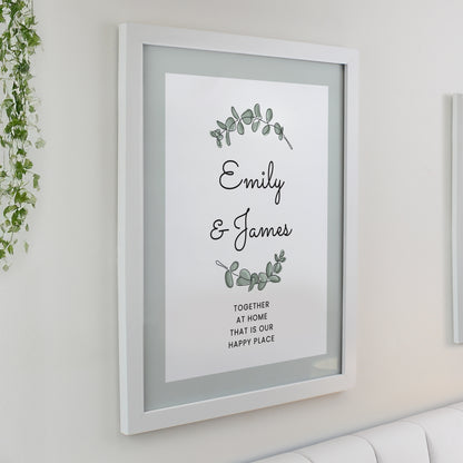Personalised Botanical White Poster Frame - image 2