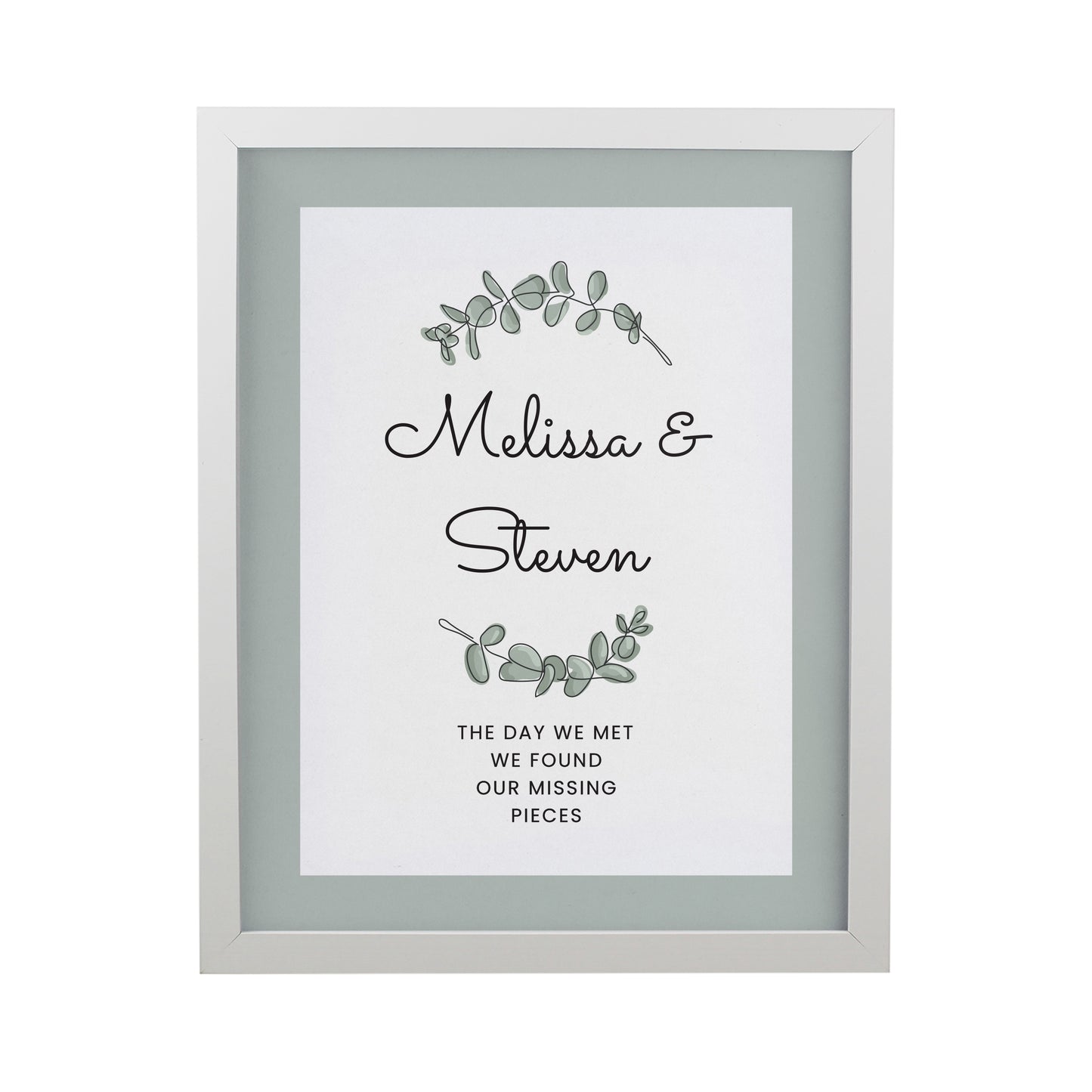 Personalised Botanical White Poster Frame - image 3