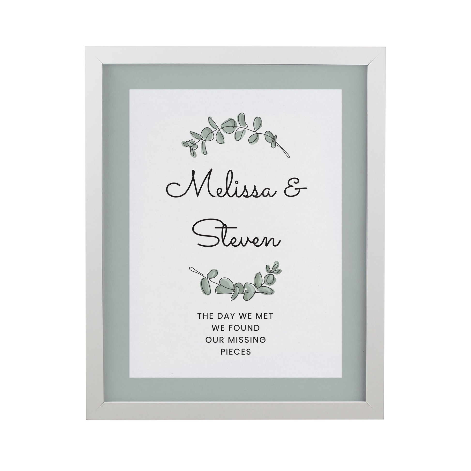 Personalised Botanical White Poster Frame - image 3