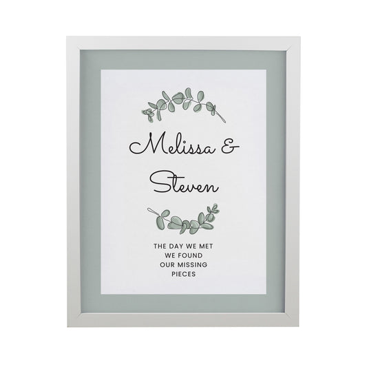 Personalised Botanical White Poster Frame - image 3