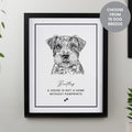 Personalised Dog Breed Black Framed Print from Heartfelt Gifts