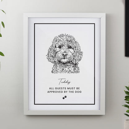 Personalised Dog Breed White Framed Print - image 4