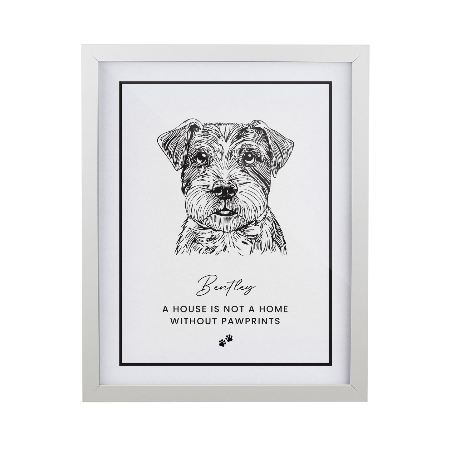 Personalised Dog Breed White Framed Print - image 5
