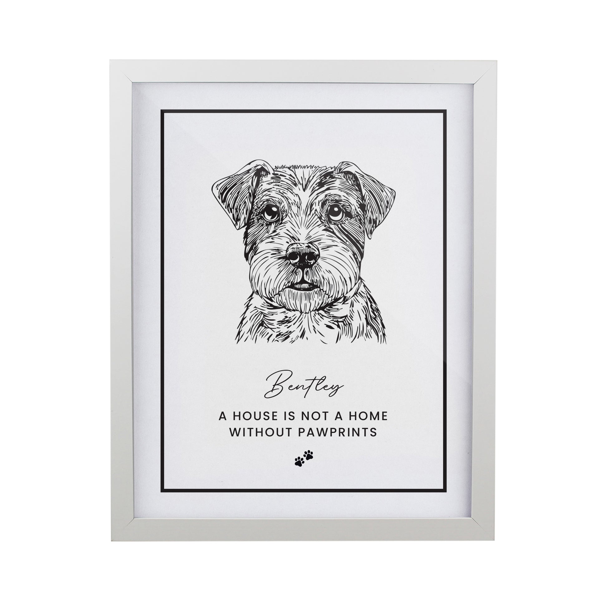 Personalised Dog Breed White Framed Print - image 5