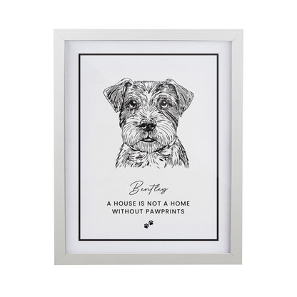 Personalised Dog Breed White Framed Print - image 5