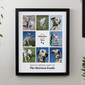 Personalised Pet Multi Photo Upload Black Framed Print from Heartfelt Gifts