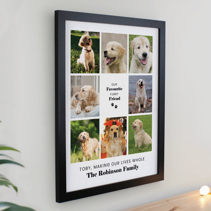Personalised Pet Multi Photo Upload Black Framed Print - image 2