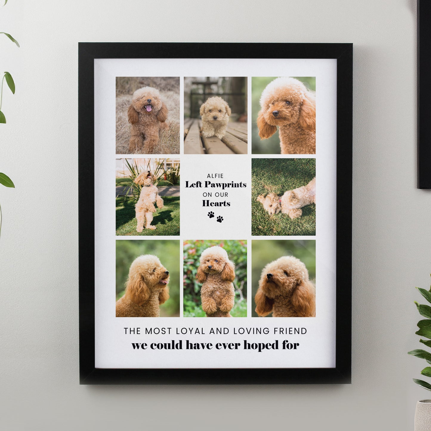 Personalised Pet Multi Photo Upload Black Framed Print - image 3