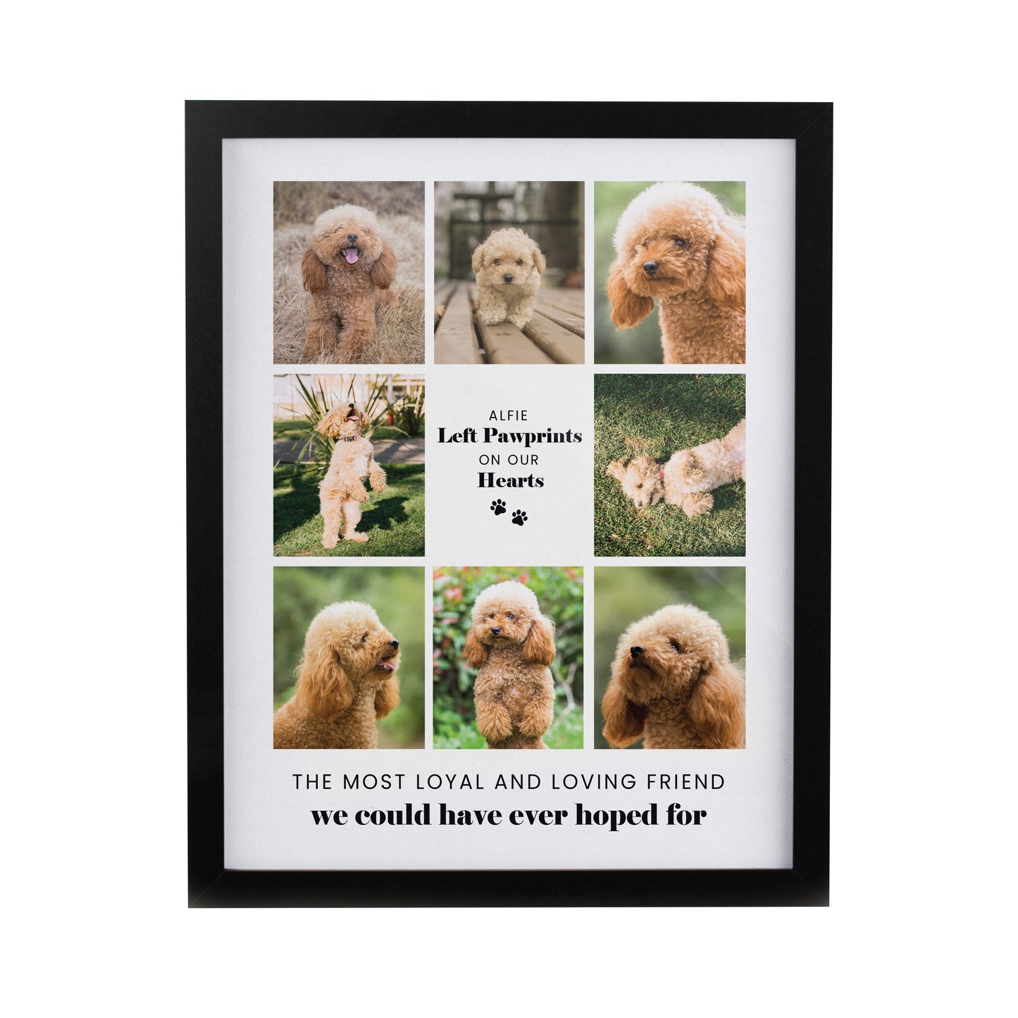 Personalised Pet Multi Photo Upload Black Framed Print - image 4