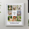 Personalised Pet Multi Photo Upload White Framed Print