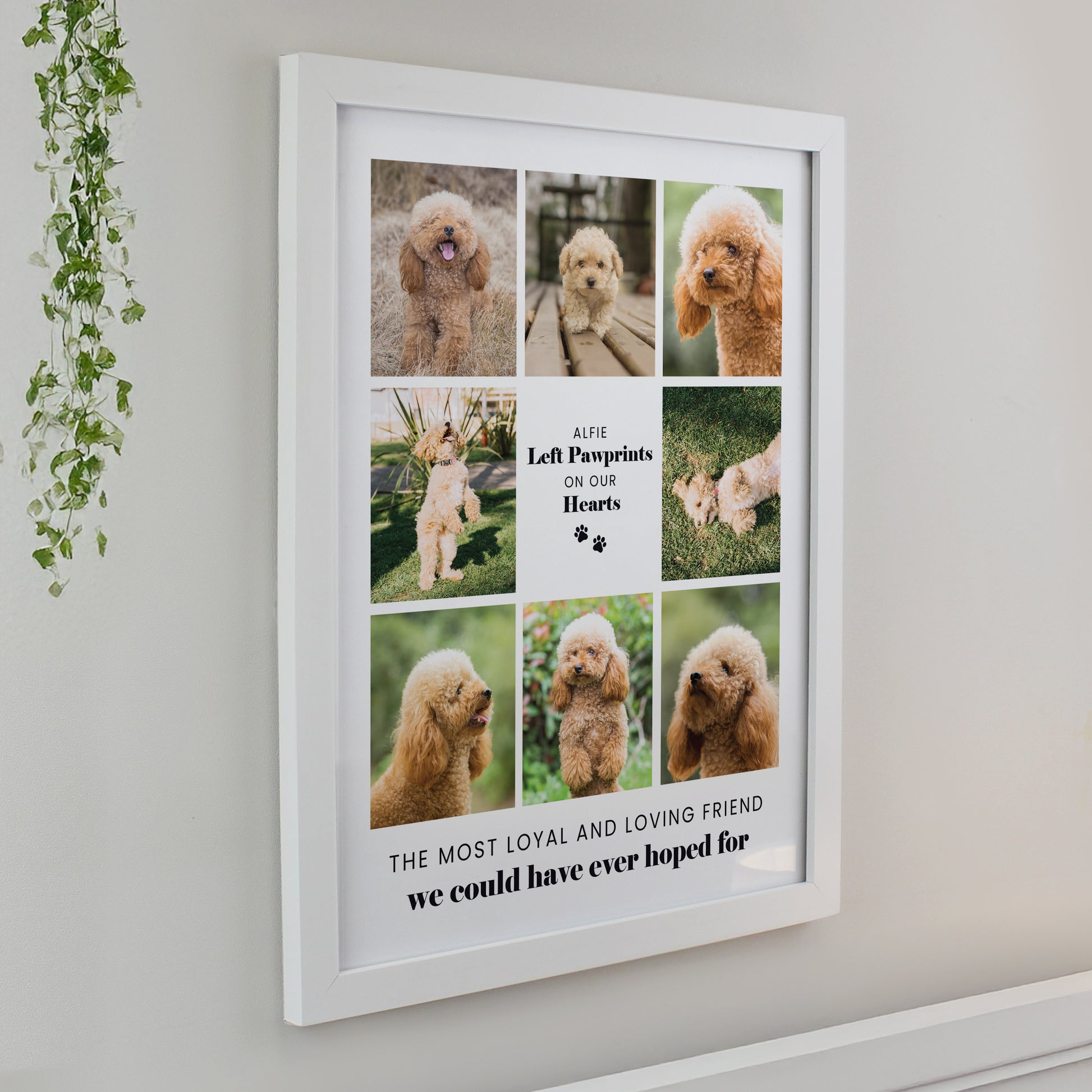 Personalised Pet Multi Photo Upload White Framed Print - image 2