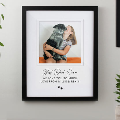 Personalised Pet Photo Upload Black Framed Print from Heartfelt Gifts