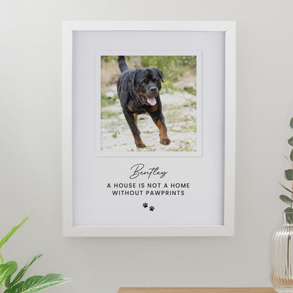 Personalised Pet Photo Upload White Framed Print from Heartfelt Gifts