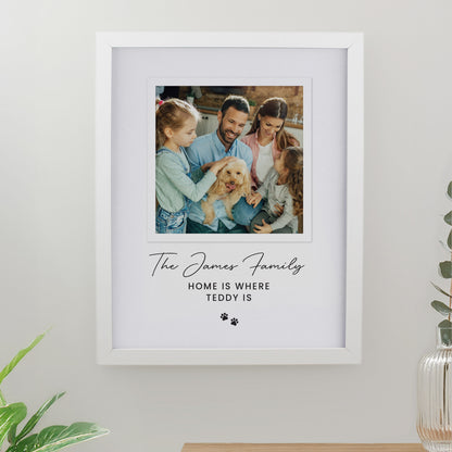 Personalised Pet Photo Upload White Framed Print - image 3