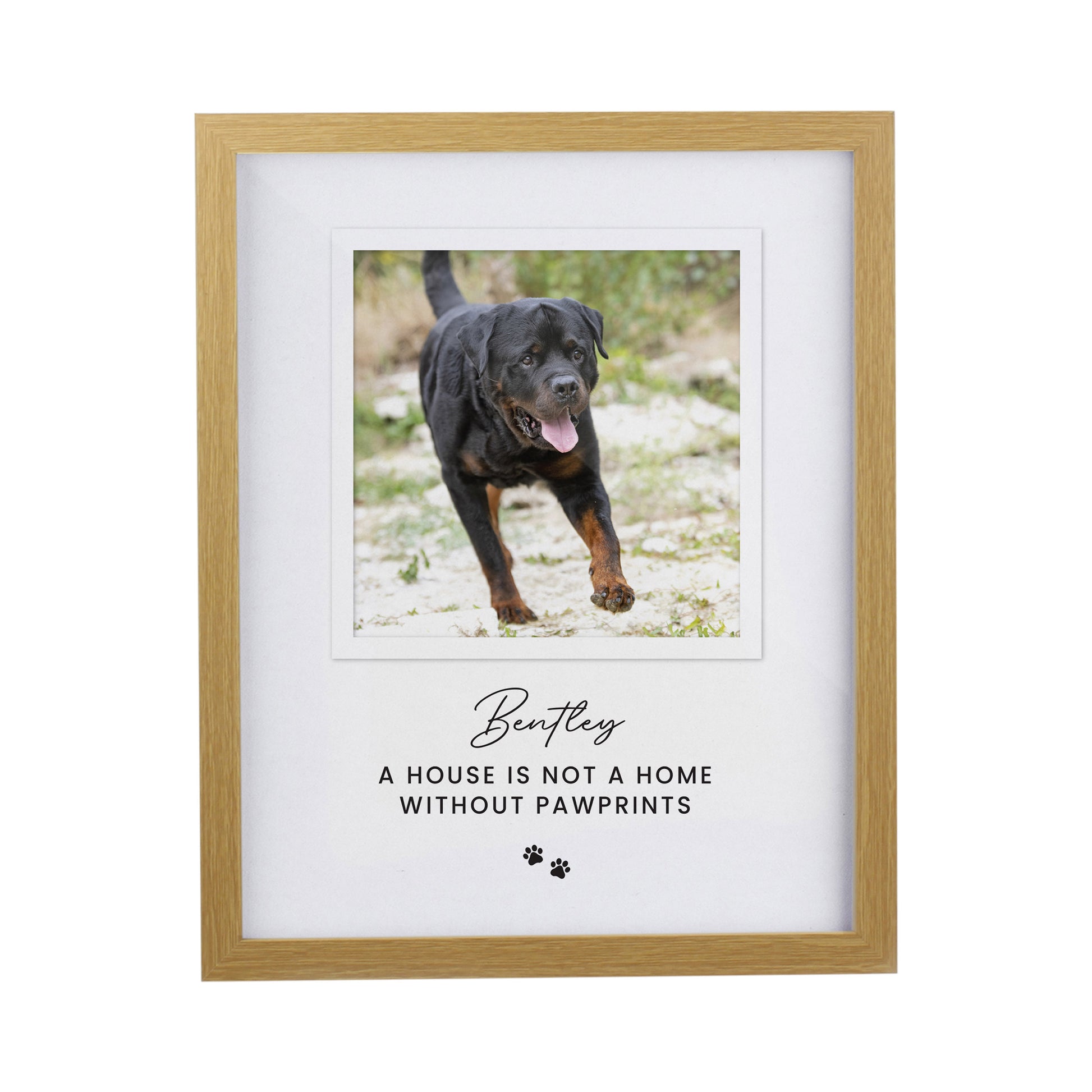 Personalised Pet Photo Upload Oak Framed Print - image 4
