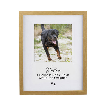 Personalised Pet Photo Upload Oak Framed Print - image 4