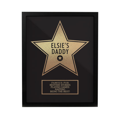 Personalised Star Award Black Poster Frame - image 3
