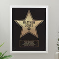 Personalised Star Award White Poster Frame from Heartfelt Gifts