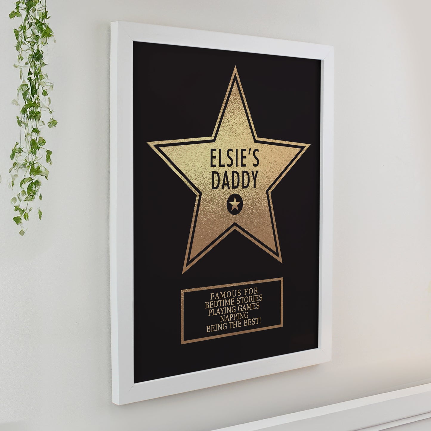 Personalised Star Award White Poster Frame - image 2