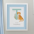Personalised Animal Alphabet White Poster Frame from Heartfelt Gifts