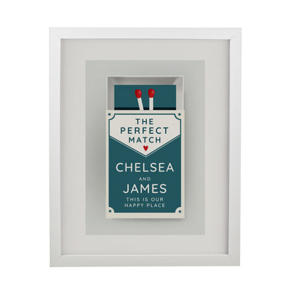 Personalised Perfect Match White Poster Frame - image 3
