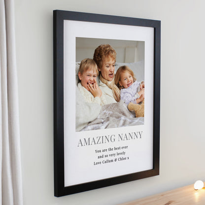 Personalised Square Photo Upload Black Poster Frame - image 4