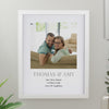 Personalised Square Photo Upload White Poster Frame