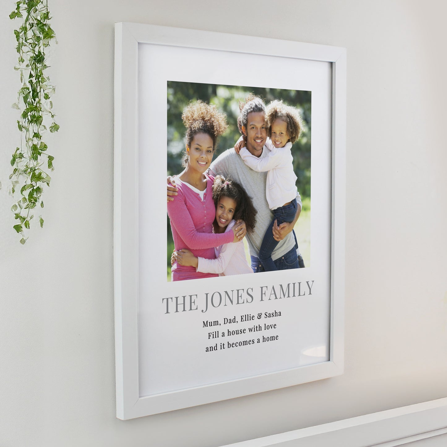 Personalised Square Photo Upload White Poster Frame - image 2