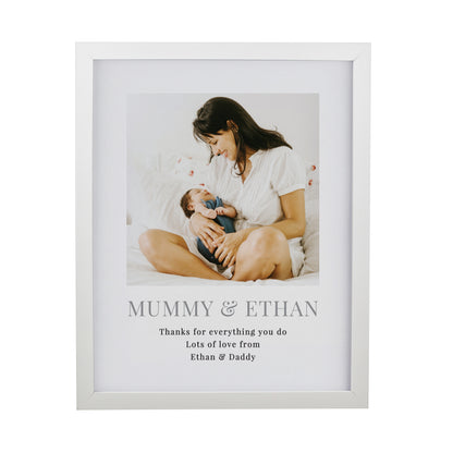 Personalised Square Photo Upload White Poster Frame - image 4