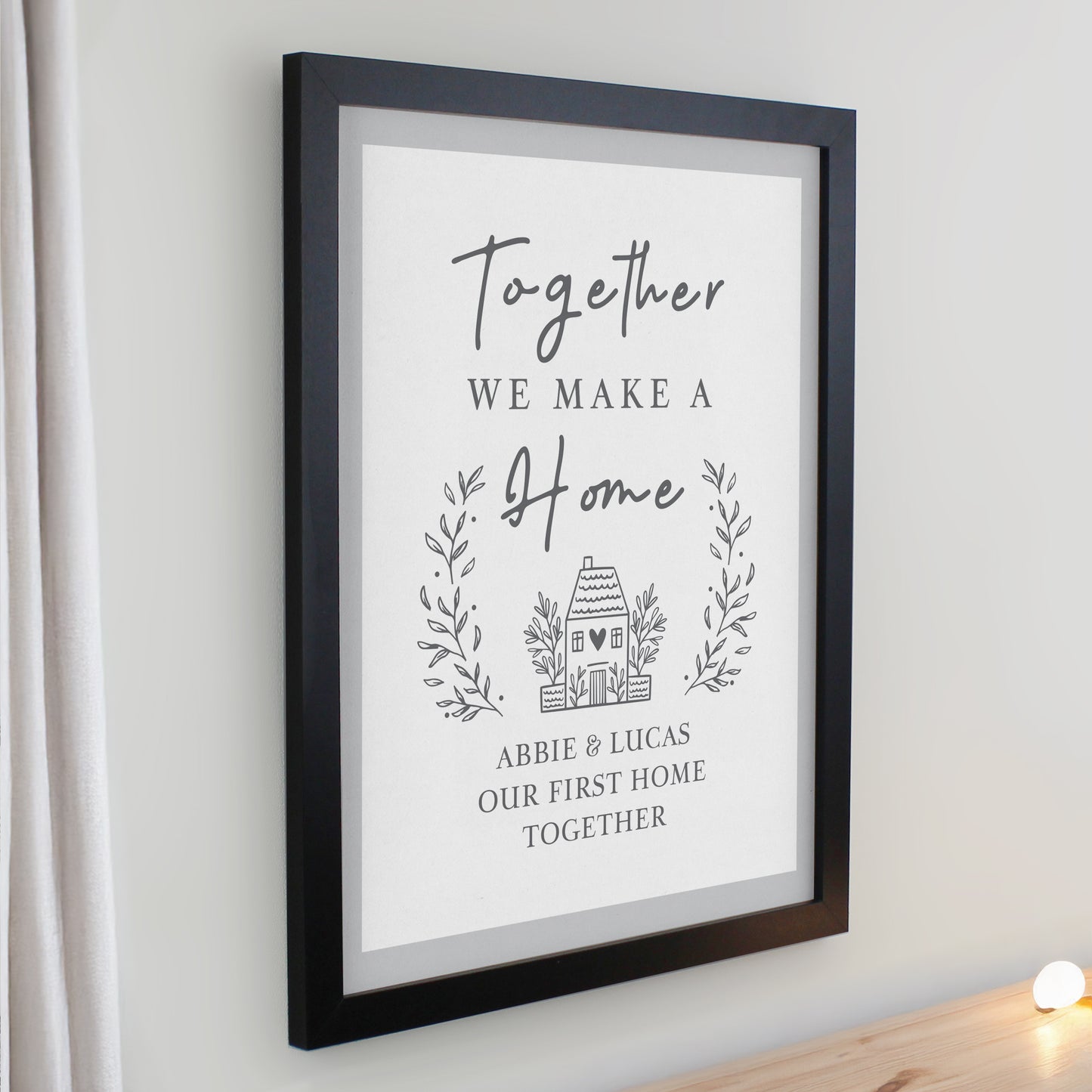 Personalised Home Black Poster Frame - image 2
