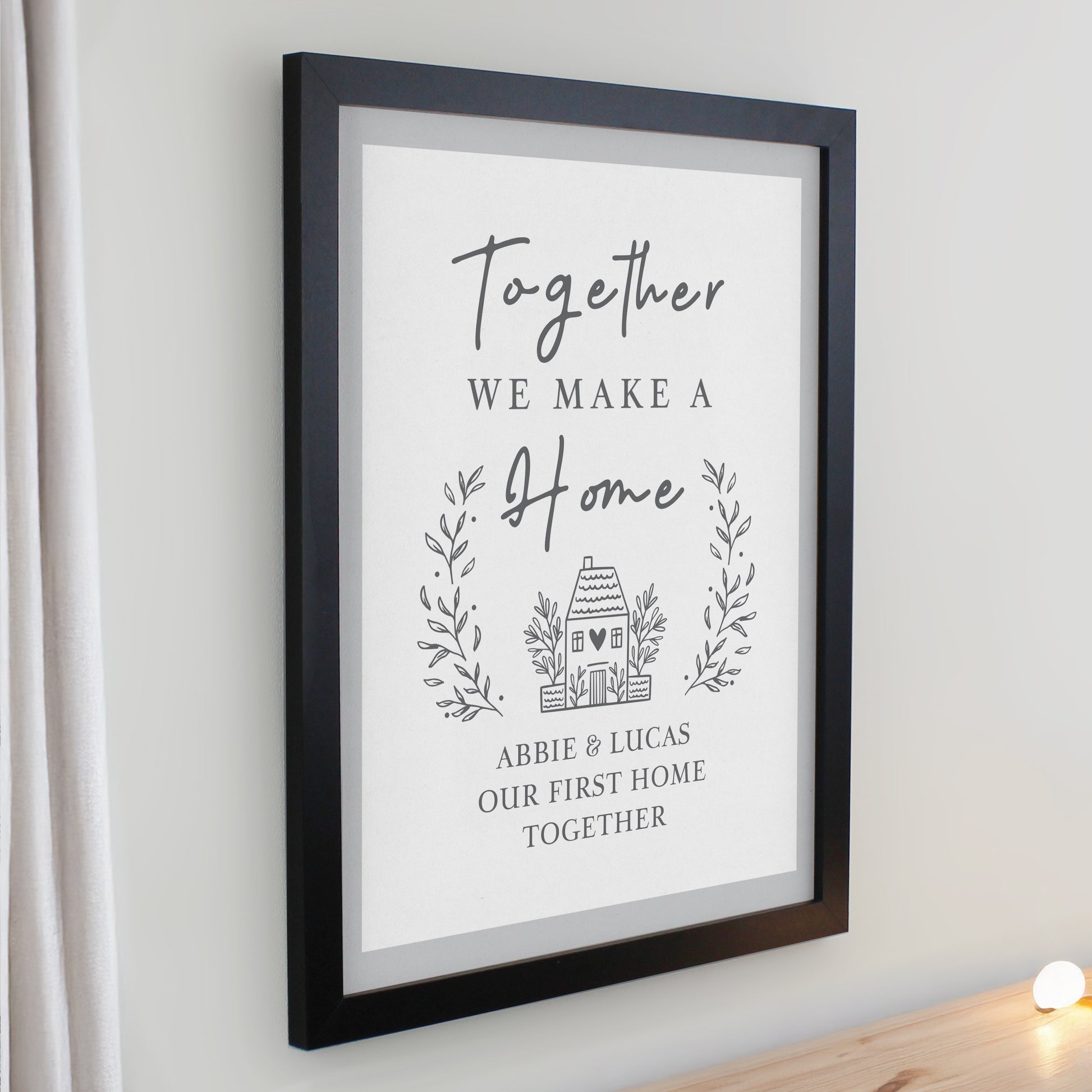 Personalised Home Black Poster Frame - image 2