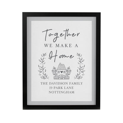 Personalised Home Black Poster Frame - image 3