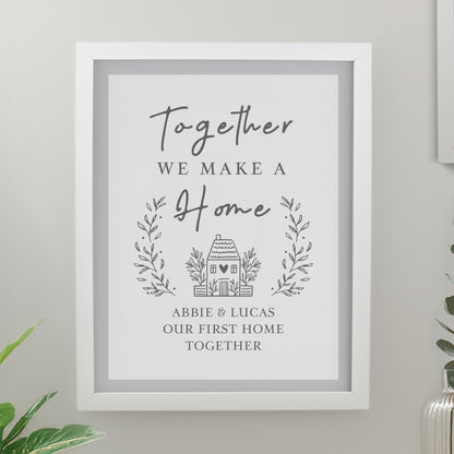 Personalised Home White Poster Frame from Heartfelt Gifts