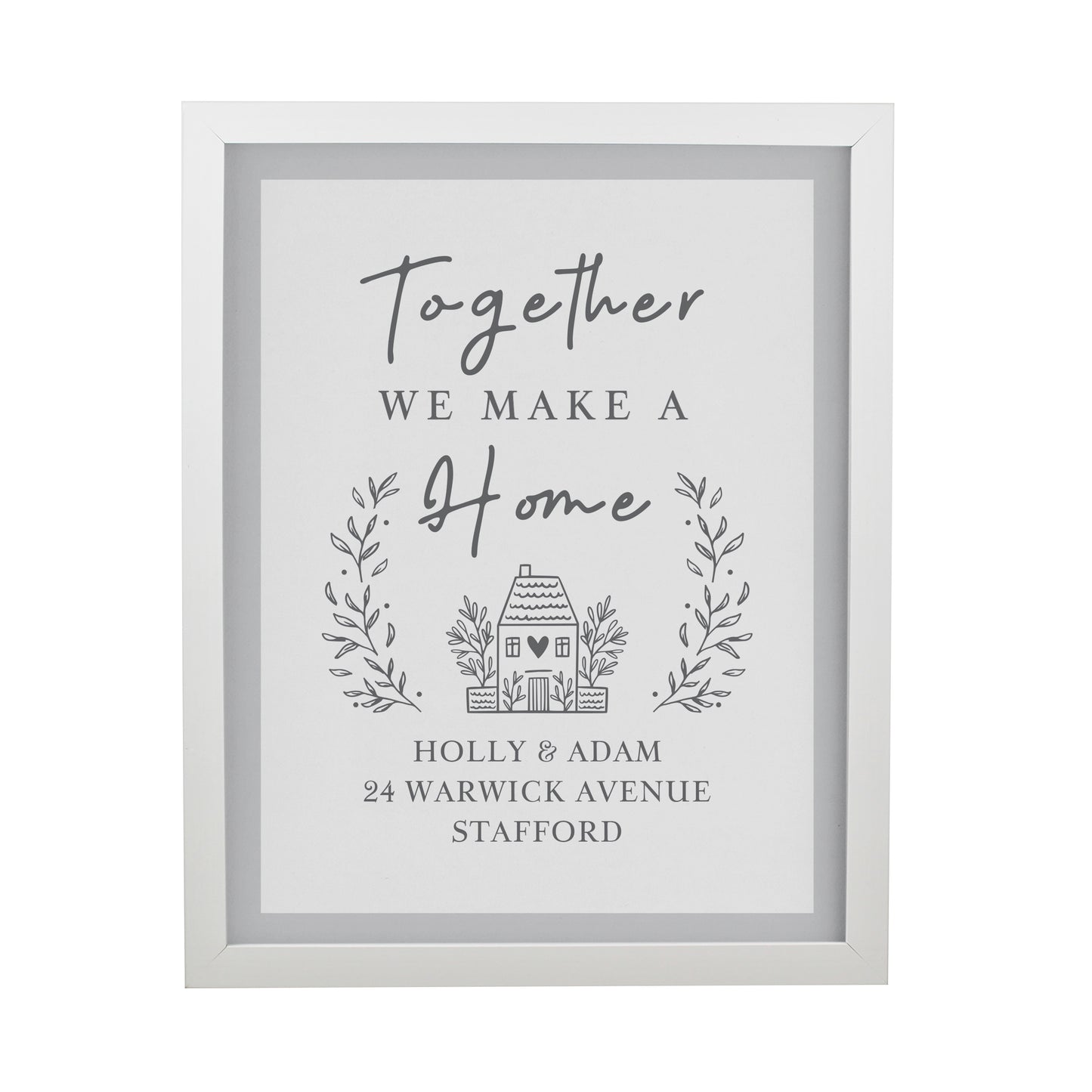 Personalised Home White Poster Frame - image 3