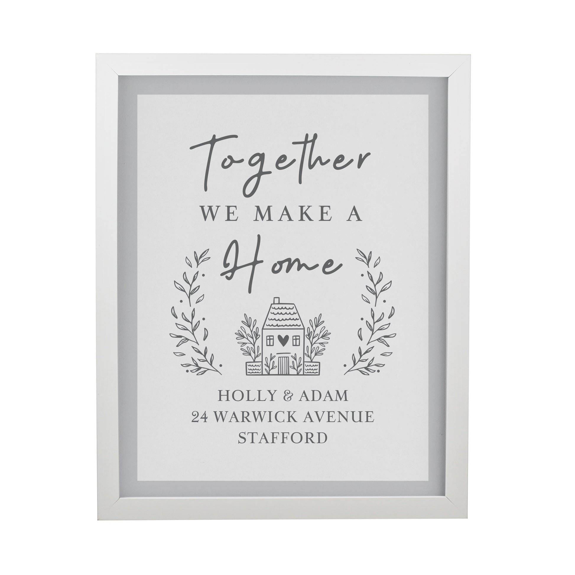 Personalised Home White Poster Frame - image 3