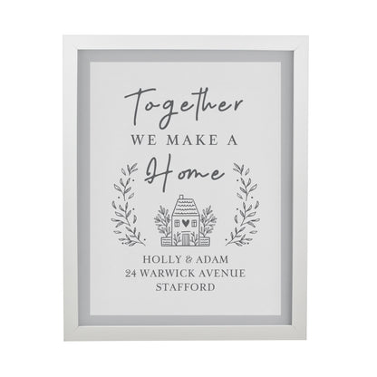 Personalised Home White Poster Frame - image 3