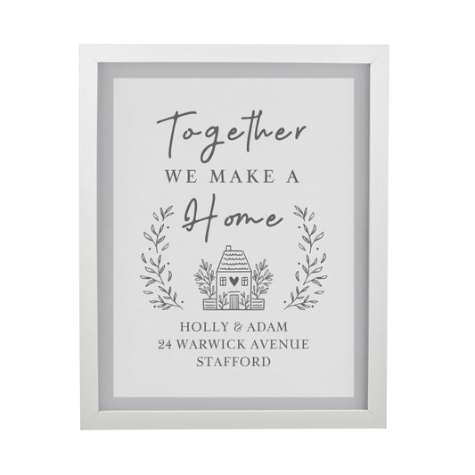 Personalised Home White Poster Frame - image 3