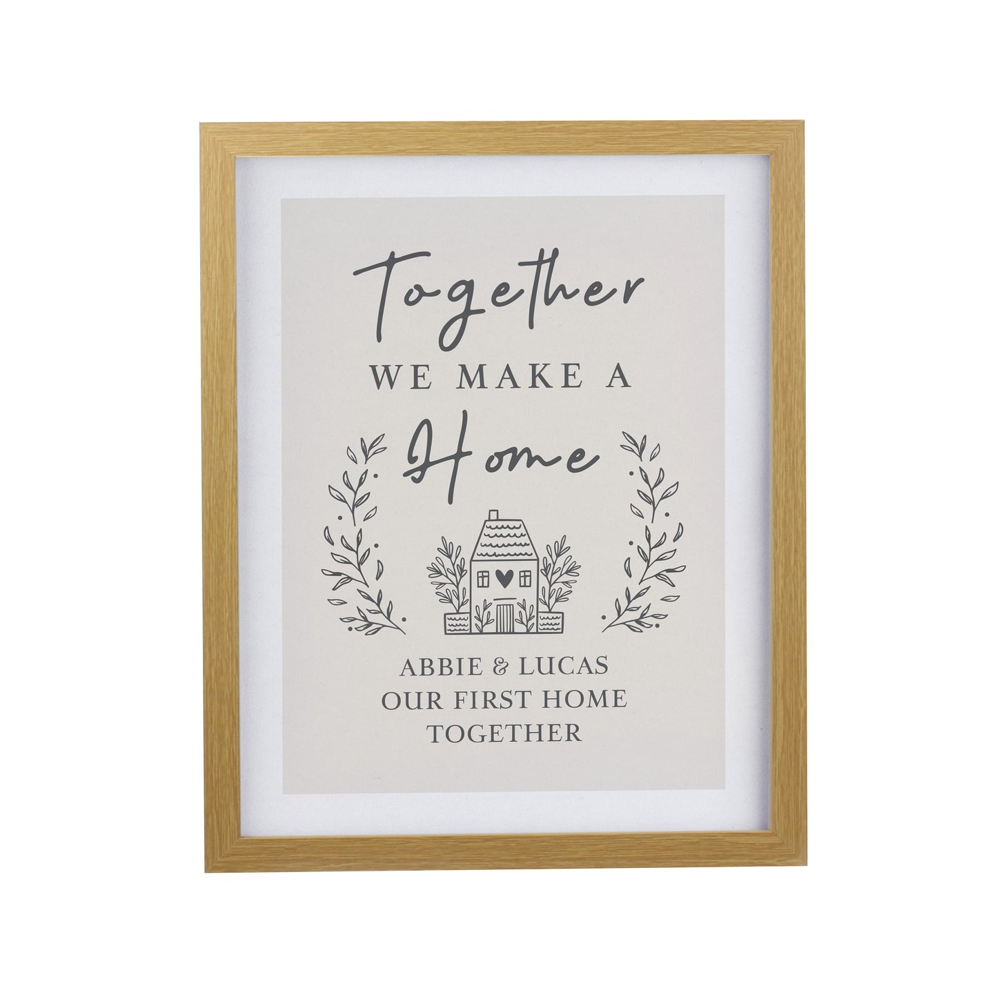 Personalised Home Oak Poster Frame - image 3