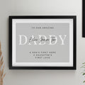Personalised Free Text Black Poster Frame from Heartfelt Gifts