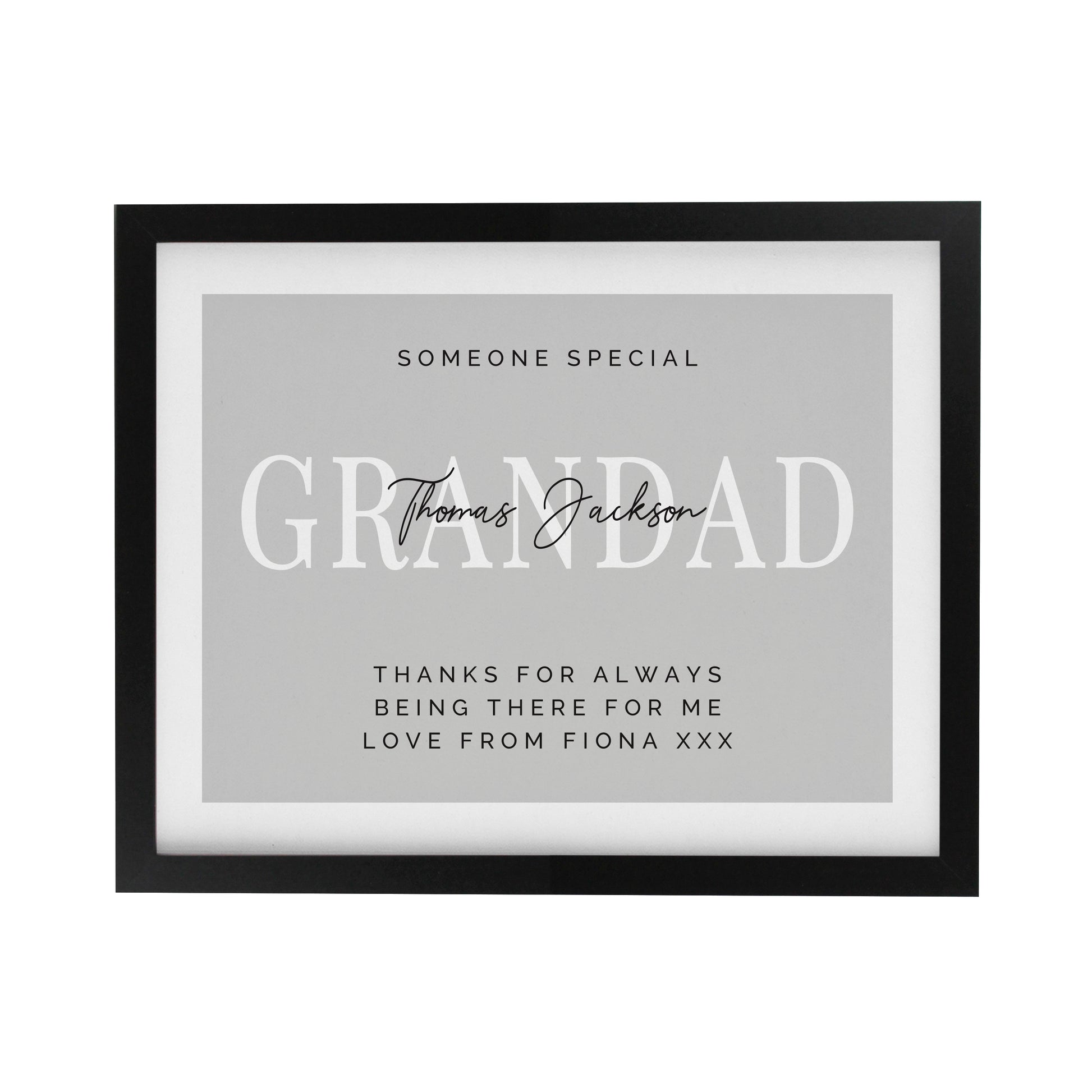 Personalised Free Text Black Poster Frame - image 3