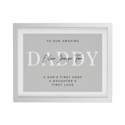 Personalised Free Text White Poster Frame - image 3