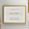 Personalised Free Text Oak Poster Frame from Heartfelt Gifts