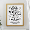 Personalised We go Together Oak Poster Frame from Heartfelt Gifts